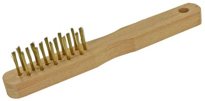 Brosse pour bougie en acier laitonné avec un manche en bois - TIVOLY