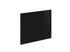 Porte pour meuble hotte de cuisine Cristal noir brillant 42 x 60 cm OFITRES