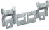 Profils doubles 110 mm pour suspension de meuble haut acier zingué par 2 Attache de suspension triangulaire 100 x 100 mm gauche/droite pour meuble CIME