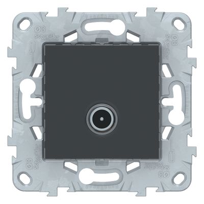 Prise antenne TV murale anthracite - Unica SCHNEIDER ELECTRIC