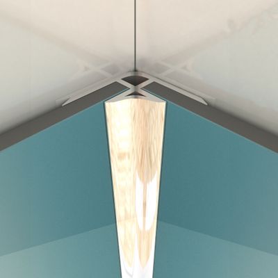 Profilé d'angle chrome pour panneaux muraux 210 cm - AURLANE