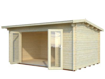 Chalet de jardin en bois Ines - Portes pliantes - 19,8 m² hors-tout - Livraison à domicile incluse - PALMAKO