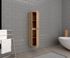 Colonne de salle de bains Volta L30 x H120 x P30 cm bois mélaminé couleur bois
