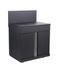 Elément de cuisine extérieure pour plancha double porte 83x60x115cm BRASERO