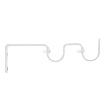 Support ouvert double longueur en métal diam 20 mm Finition Blanc brillant - MOBOIS
