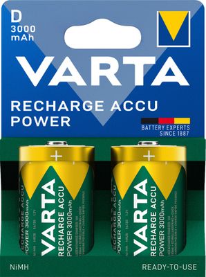 Piles rechargeables HR20 (D) Accu power par 2 - VARTA