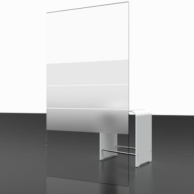 Accès d'angle battant 1/4 de cercle 90x90x192 cm profilé chrome verre dépoli 5 mm NewStyle - SCHULTE
