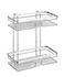 Étagère de salle de bain à 2 niveaux droite acier inox Premium WENKO