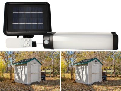 Réglette extérieur solaire LED détecteur de mouvements Linea noir IP44 500 lumens blanc neutre - ARLUX
