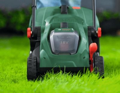 Tondeuse de jardin à batterie 18 V ROTAK largeur de coupe 32 cm BOSCH