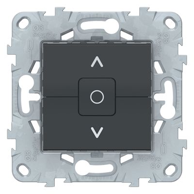 Interrupteur volet roulant 3 boutons anthracite - Unica SCHNEIDER ELECTRIC