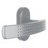 Poignées de porte sur rosaces ovales à cylindre Ibiza gris inox ALPERTEC