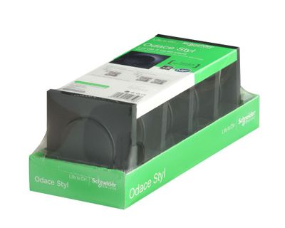 Interrupteurs va-et-vient Odace Styl complet anthracite par 5 - SCHNEIDER ELECTRIC