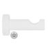 Support ouvert en métal diam 28 mm Finition Blanc laqué - MOBOIS