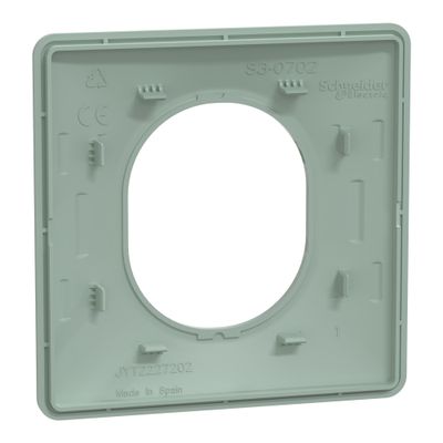 Plaque de finition 1 poste sauge - Ovalis SCHNEIDER ELECTRIC