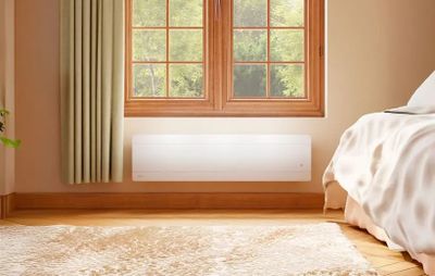 Radiateur à inertie sèche WALTER II 1000W blanc plinthe - NOIROT