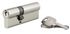 Cylindre de serrure double entrée 30 x 50 mm STD nickelé 3 clés THIRARD