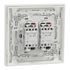 Double interrupteur va-et-vient ou poussoir avec plaque intégrale Odace 2025 blanc - SCHNEIDER ELECTRIC