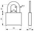 Cadenas à code haute sécurité largeur 50 mm THIRARD