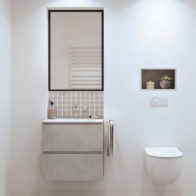 Mosaïque sol/mur intérieur antidérapante gris clair JADE 30 x 30 cm SAS MAT INTER