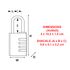 Cadenas à combinaison largeur 40 mm en aluminium noir MASTER LOCK