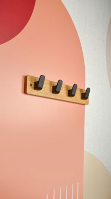 Patère 4 têtes bois CIME