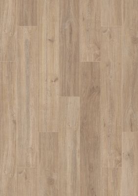 Sol stratifié décor chêne beige Khaki ép 8 mm 19,2 x 128,5 cm AC4 paquet de 2,26 m² AJ TIMBER