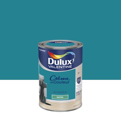 Peinture Crème de couleur Acapulco satin 1,25 L - DULUX VALENTINE