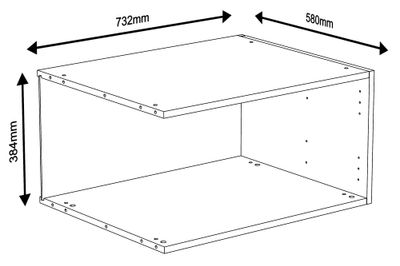 Caisson Creo extension blanc 384 x 750 x 580 mm OFITRES