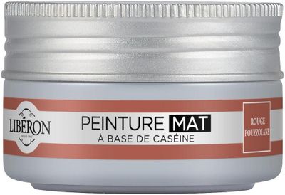 Peinture meuble bois à la caséine mat rouge pouzzolane 75 ml LIBERON