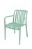 Fauteuil de jardin BARI polypropylène vert pastel - BOCARNEA