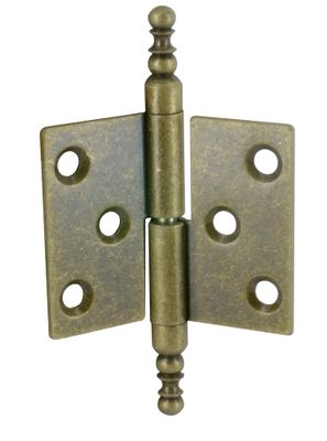 Paumelles vase 40 x 50 mm gauche vieux laiton par 2