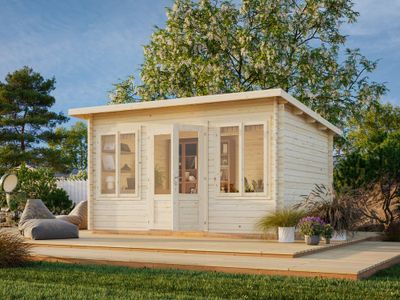 Chalet de jardin en bois Lisa - 16,1 m² hors-tout - Livraison à domicile incluse - PALMAKO