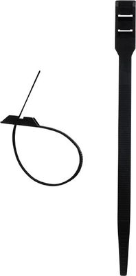 Colliers de serrage 9 x 180 mm noir par 100