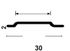 Rail de fixation acier galva 30 mm 2 m (N) CQFD