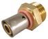 Manchon à sertir mâle M15/21 pour tube PER diamètre 10/12 mm