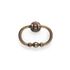 Anneau de meuble ovale style vieux laiton diamètre 66 mm REI
