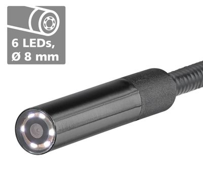 Caméra inspection câble 1 m et accessoires - LASERLINER