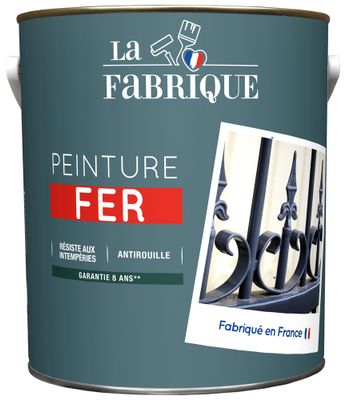 Peinture spéciale fer gris argent brillant 2,5 L - LA FABRIQUE