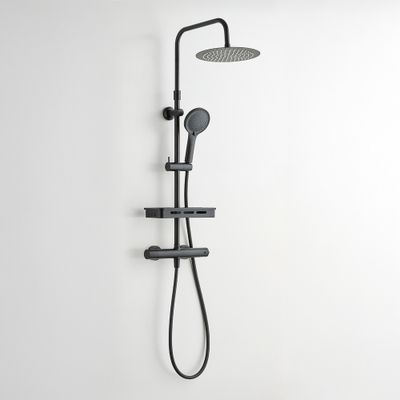 Colonne de douche thermostatique noir Ars Tab - EDOUARD ROUSSEAU