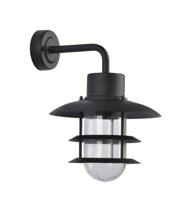 Applique extérieur descendante E27 Nazare noir IP44 60W - COREP