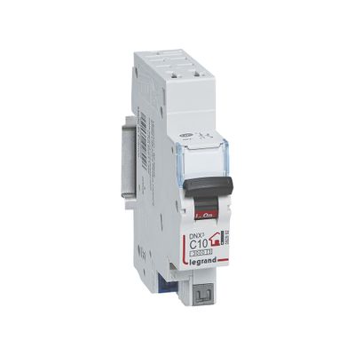 Disjoncteur 10A phase+neutre bornes automatiques - DNX3 LEGRAND