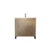 OP Meuble de salle de bains Timber 2 portes 80 x 83 x 46 cm MDF chêne naturel + vasque céramique blanche- AURLANE