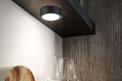 Spots LED encastrables ou saillie sous-meubles par 3 Noir - Pukk PAULMANN
