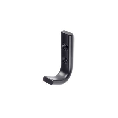 Patère 1 tête aluminium noir mat REI