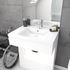 Meuble ensemble salle de bains PMR 70 x 89 x 50 cm MDF blanc