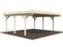 Carport toit plat en bois Palmako Karl - 2 voitures - 30,7 m², Livraison à domicile incluse - PALMAKO