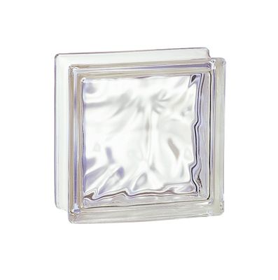 Brique de verre nuagée incolore 19 x 19 cm LA ROCHERE