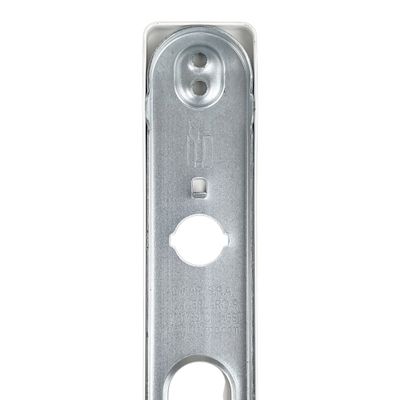 Poignées de porte double entraxe Celio blanc à cylindre ALPERTEC