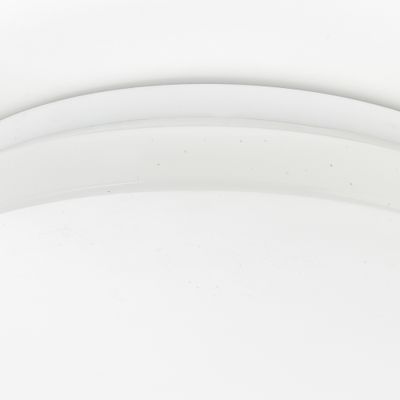 Plafonnier salle de bain LED effet étoilé Ø26cm IP44 Blanc - Farica Starry BRILLIANT